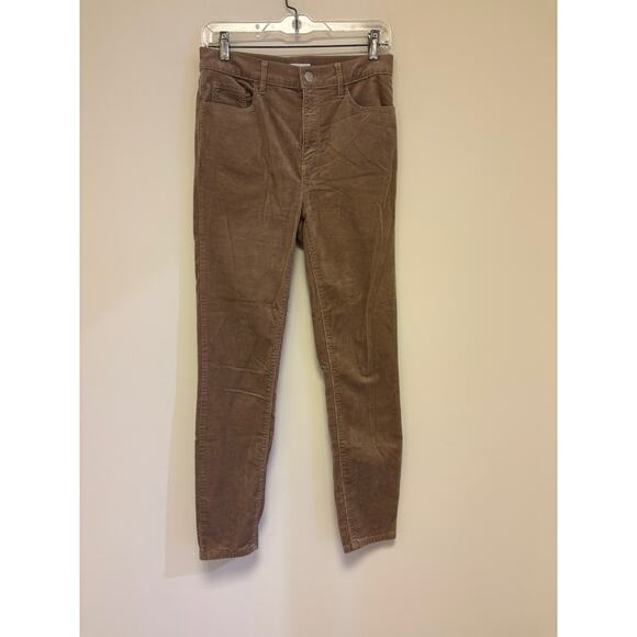 Loft High Waist Skinny Corduroy Pants Size 27/4 - Picture 1 of 7